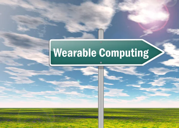 Пост "Wearable Computing " — стоковое фото
