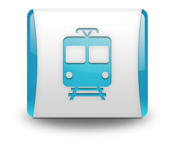 图标按钮象形图： 列车、 轨道交通" — 图库照片