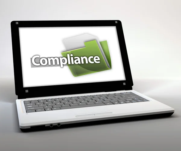 Мобільний тонкий клієнт Netbook Compliance — стокове фото