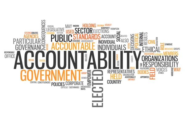 Word Cloud Accountability — Stock Photo, Image