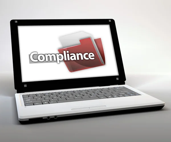 Mobile Thin Client Netbook Compliance — Stockfoto