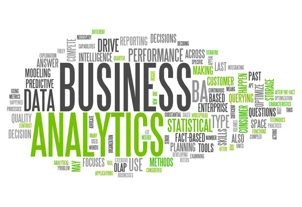 Word Cloud Business Analytics — Stock Photo, Image