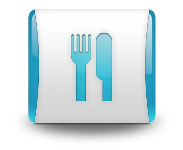 Knop, pictogram, pictogram-eetgelegenheid, restaurant- — Stockfoto