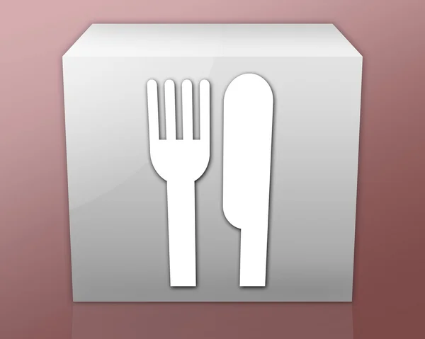 Ikony, tlačítka, piktogram-jídelna, restaurace- — Stock fotografie