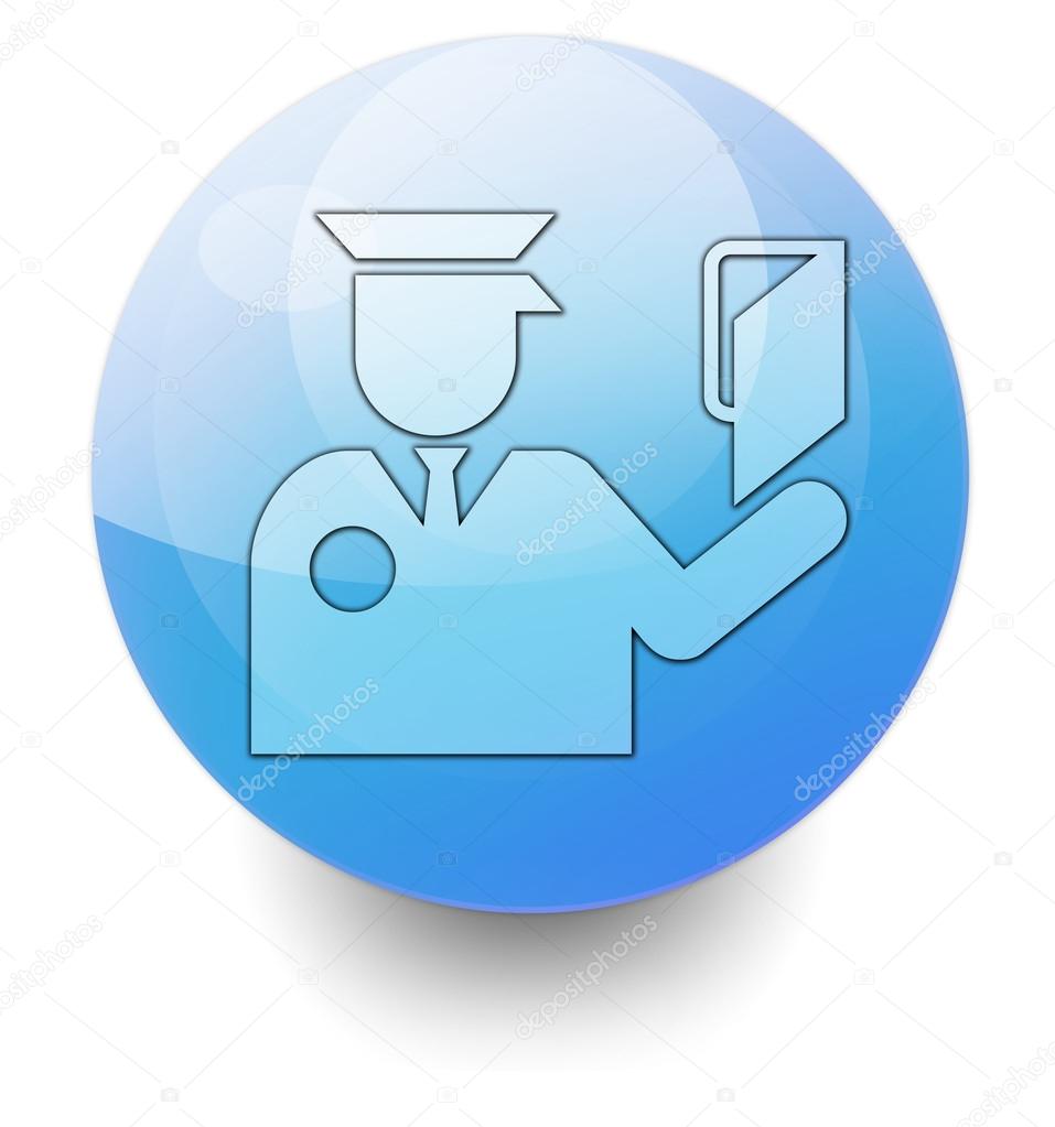 Icon, Button, Pictogram with -Money Bag with Dollar Sign- symbol