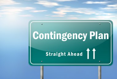 Highway Signpost Contingency Plan clipart