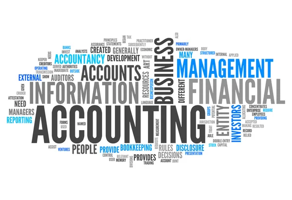 Word Cloud Accounting — Stock Photo, Image