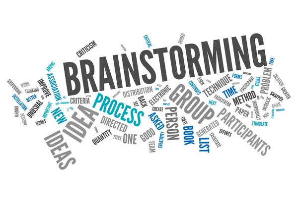 Word Cloud Brainstorming — Stock Photo, Image