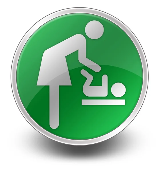 Knop, pictogram, pictogram baby wijzigen — Stockfoto