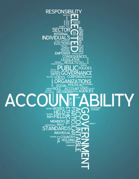 Word Cloud Accountability — Stock Photo, Image