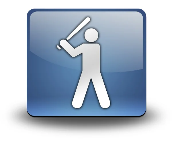 Ikon, a gomb, a baseball piktogram — Stock Fotó