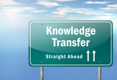Highway Signpost Knowledge Transfer clipart