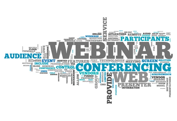 Webinario de Word Cloud — Foto de Stock