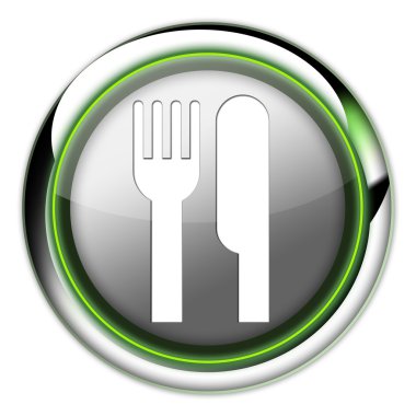 simge, düğme, sembol-eatery, Restoran-