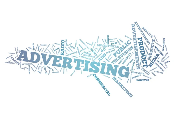 Word Cloud Advertising — Stock Photo, Image