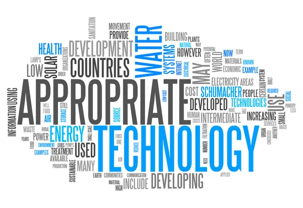 Word Cloud Appropriate Technology — Stock Photo, Image