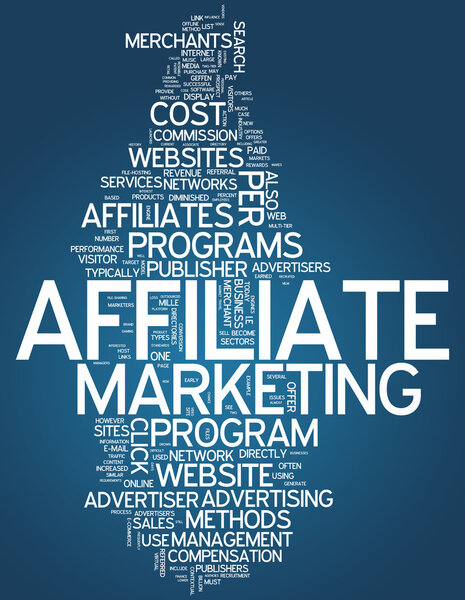 Партнерский маркетинг Word Cloud
