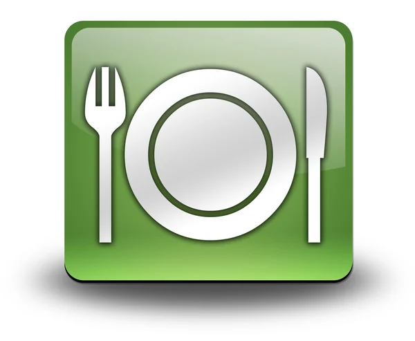 Ikon, a gomb, a piktogram-étkező, étterem- — Stock Fotó