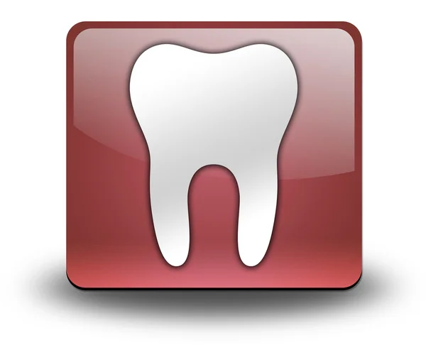 Ikon, knapp, piktogram-tandläkare, tandvård- — Stockfoto