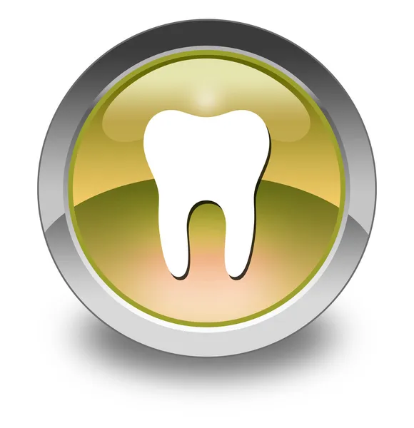 Knop, pictogram, pictogram-tandarts, tandheelkunde- — Stockfoto
