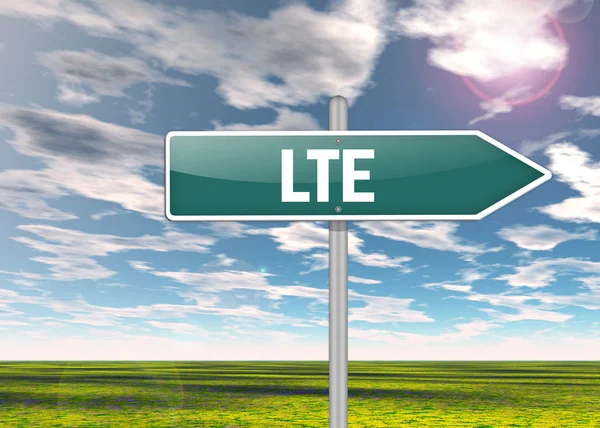 Signpost LTE — Stock Photo, Image