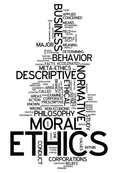 Word Cloud Ethics — Stock Photo, Image