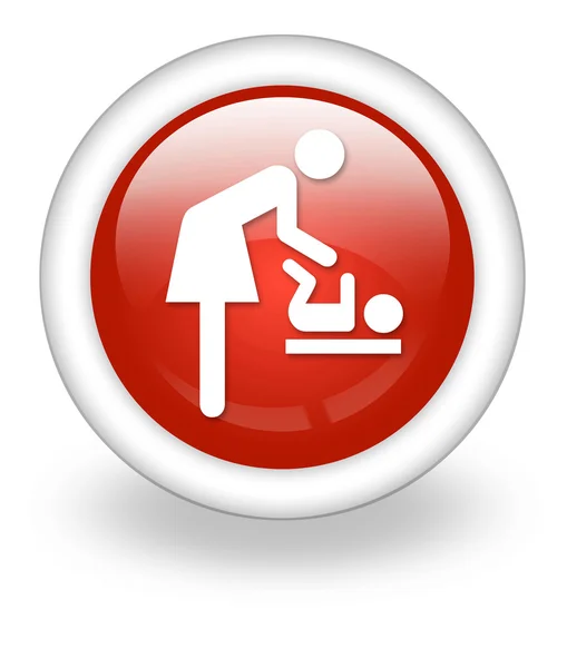 Knop, pictogram, pictogram baby wijzigen — Stockfoto