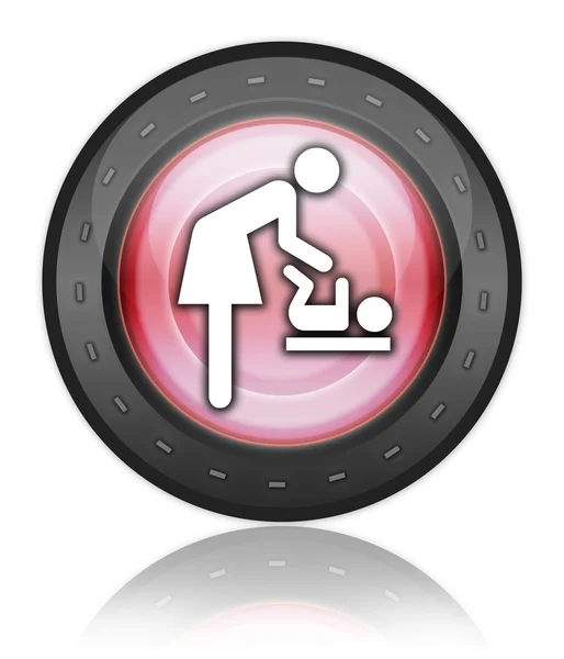 Knop, pictogram, pictogram baby wijzigen — Stockfoto