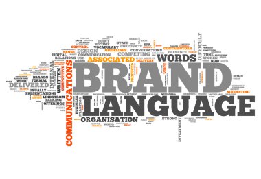 Word Cloud Brand Language clipart