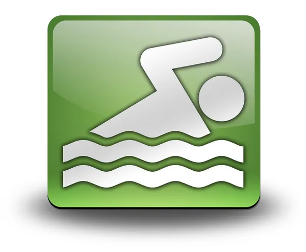 Εικονίδιο, κουμπί, εικονόγραμμα κολύμπι — Φωτογραφία Αρχείου