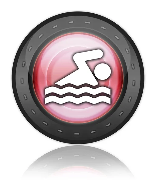 Symbol, Taste, Piktogramm Schwimmen — Stockfoto