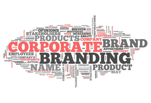 Wort Cloud Corporate Branding — Stockfoto