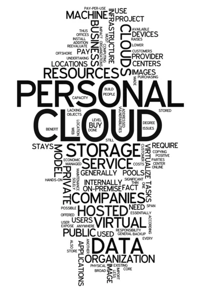 Cloud Word Cloud personnel — Photo