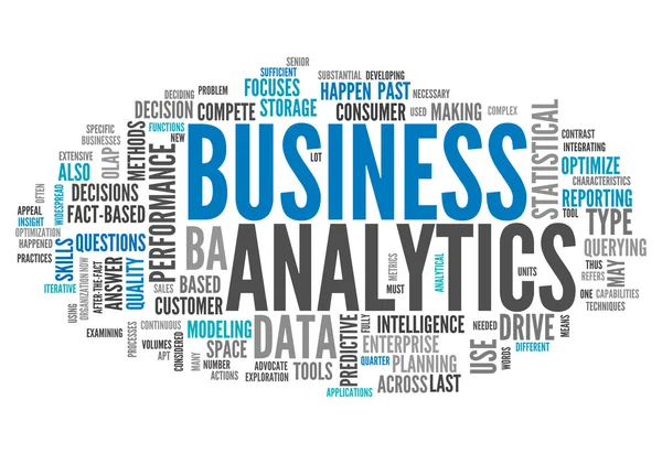 Word Cloud Business Analytics — Stock Photo, Image