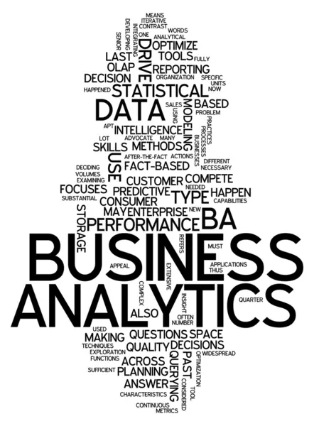 Analítica de negocios nube palabra — Foto de Stock