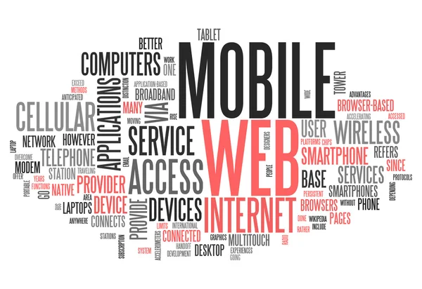 Web mobile Word Cloud — Photo