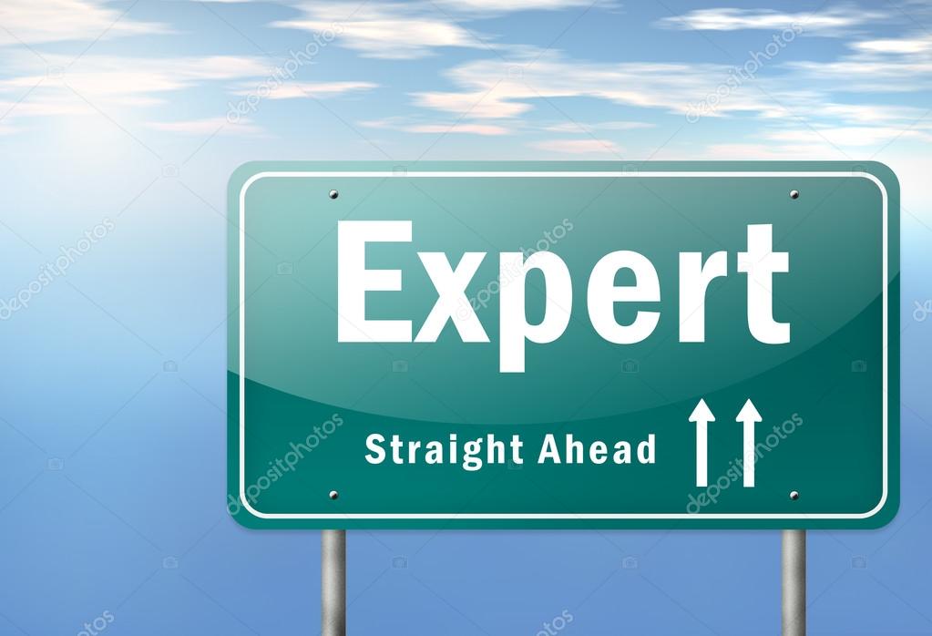 Highway Signpost with Expert wording