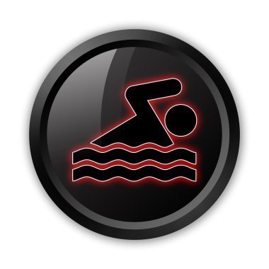 simge, düğme, yüzme piktogram