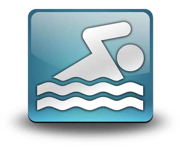 Icon, Button, Pictogram Swimming — Stock Photo, Image