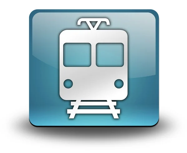 Ícone, Botão, Pictograma com Trem, Símbolo de trânsito em massa — Fotografia de Stock