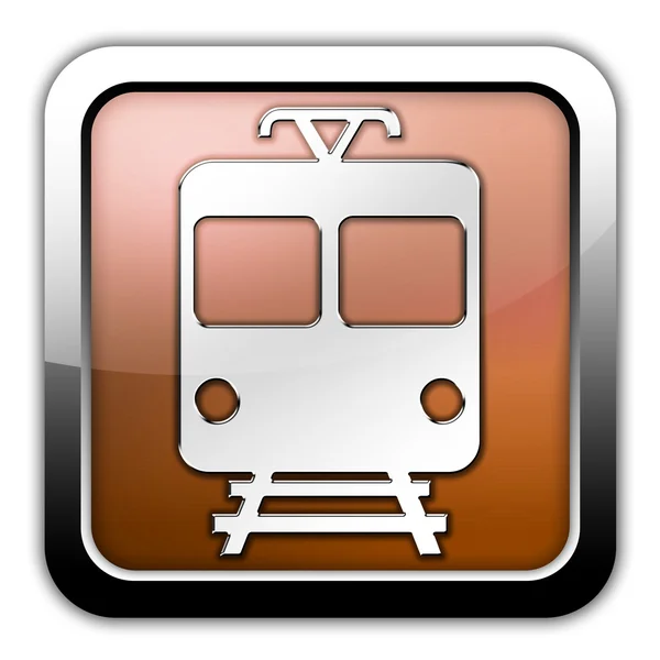 Піктограми, кнопки, піктограма з поїзда, символ громадського транспорту — стокове фото