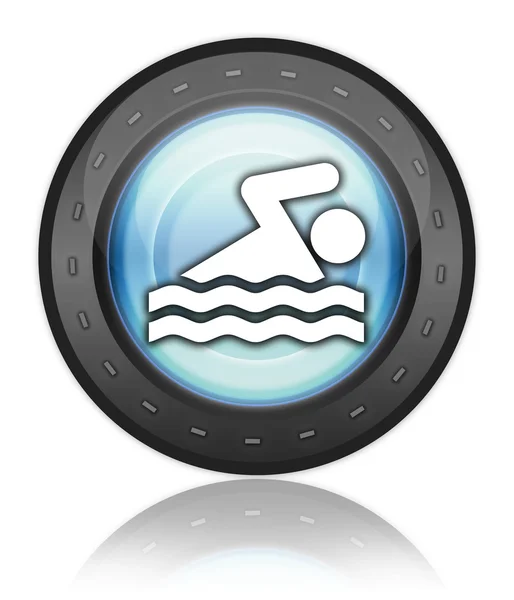 Symbol, Taste, Piktogramm Schwimmen — Stockfoto