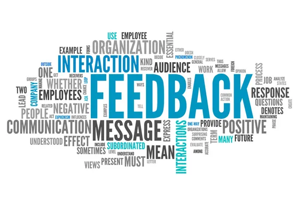 Word Cloud Feedback — Stockfoto