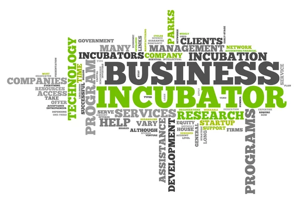 Incubatore di business Word Cloud — Foto Stock