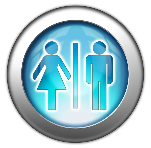 Knop, pictogram, pictogram toiletten — Stockfoto