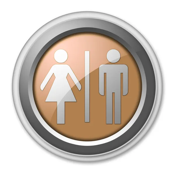 Ikony, tlačítka, piktogram toalety — Stock fotografie