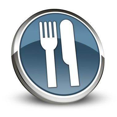 simge, düğme, sembol-eatery, Restoran-