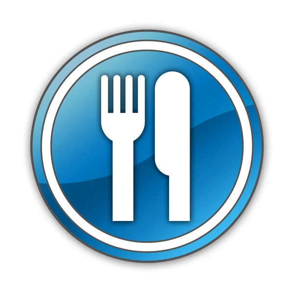 Knop, pictogram, pictogram-eetgelegenheid, restaurant- — Stockfoto