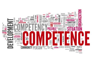 Word Cloud Competence clipart