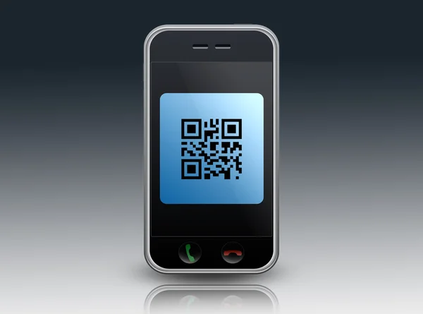 Smartphone QR Code — Stock Photo, Image